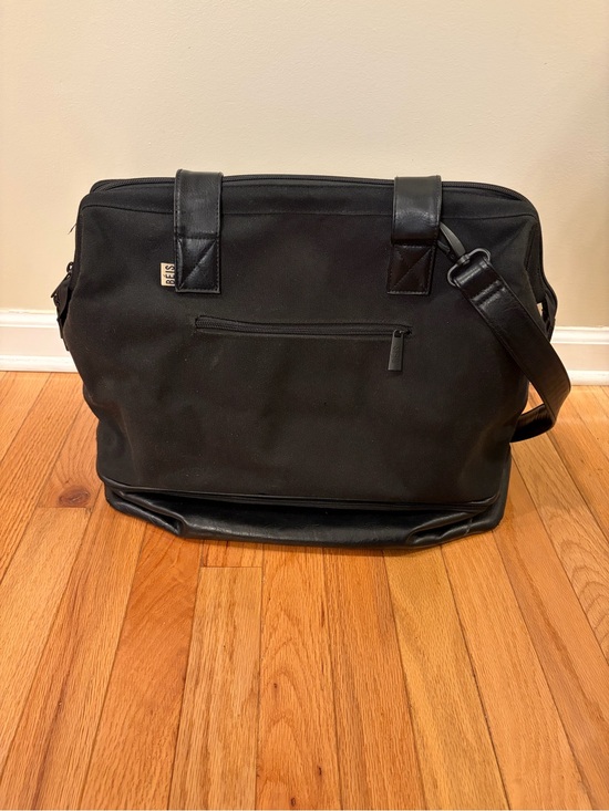 BEIS Handbags - BÉIS The Weekender Bag Black Structured Bottom Compartment Laptop Sleeve
